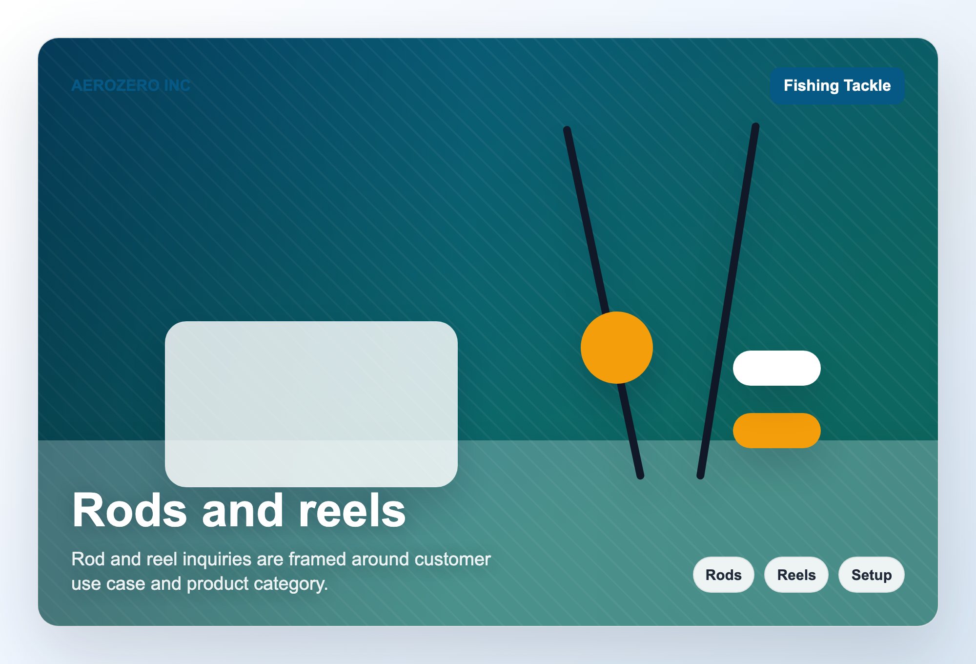 Rods and reels visual for AEROZERO INC